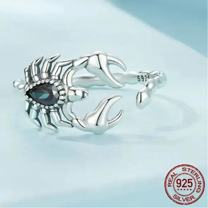 Bague Argent 925 Scorpion Diamant – Image 6