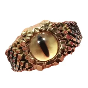 Bague oeil serpent unisexe