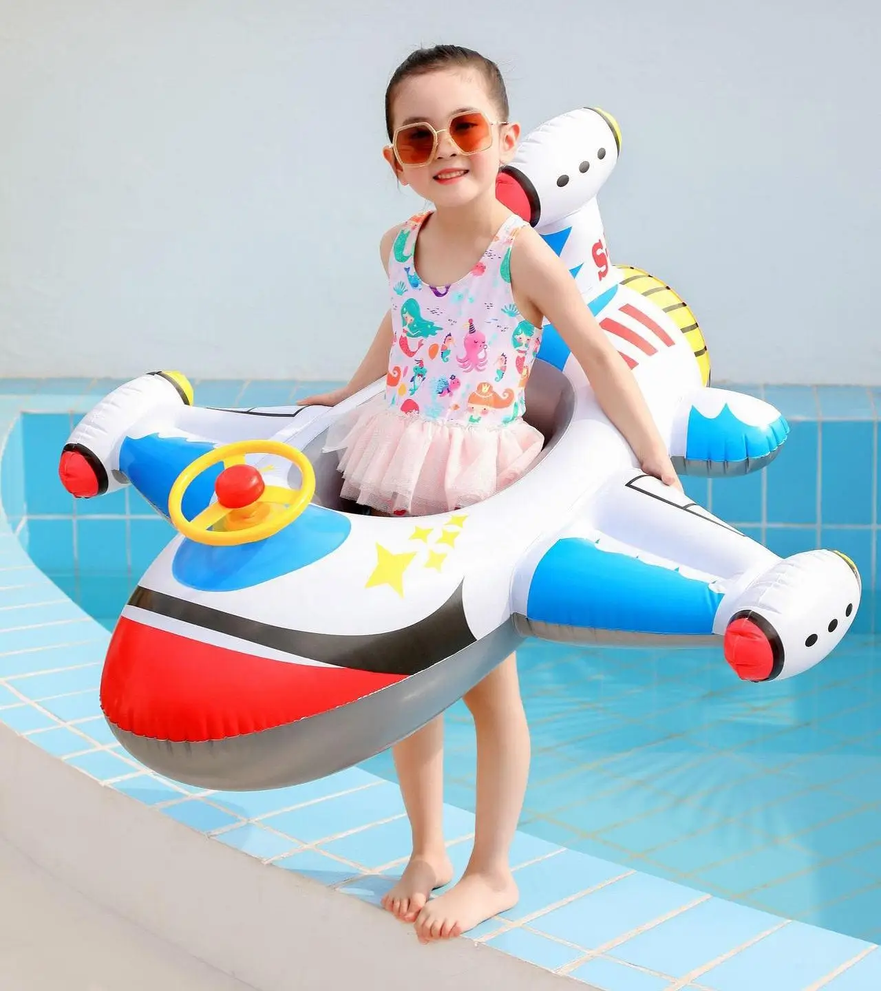Bateau Avion Gonflable Natation pour Bébé – Image 9