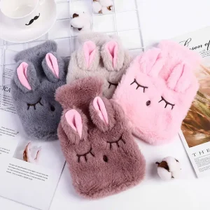 Bouillotte peluche lapin Sac thermique