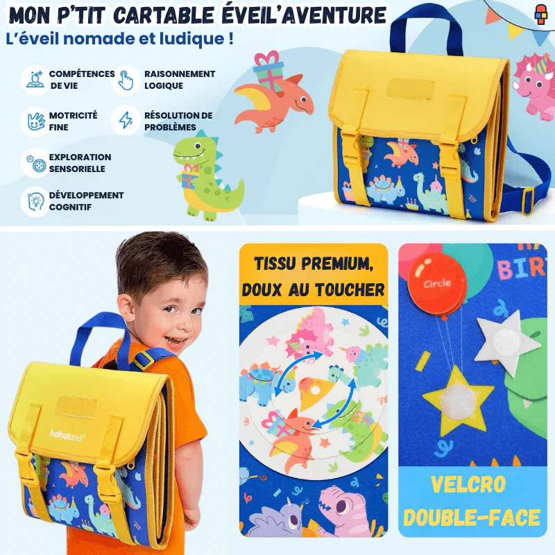 Busy Board Montessori | Mon P’tit Cartable Éveil’Aventure – Image 2
