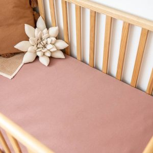 Kiin Baby - Drap Contour -  Heather||Kiin Baby - Cot Sheet -  Heather