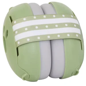 Casque anti bruit bébé |Teinte vert doux et apaisante