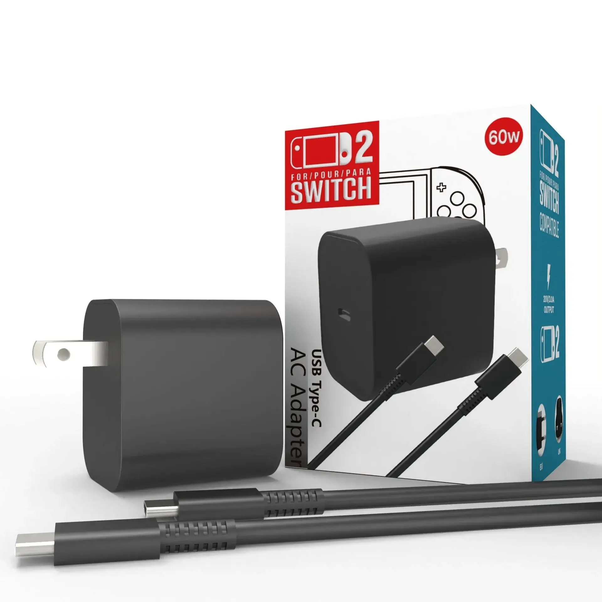 Charge rapide secteur Nintendo Switch 2 – Image 3