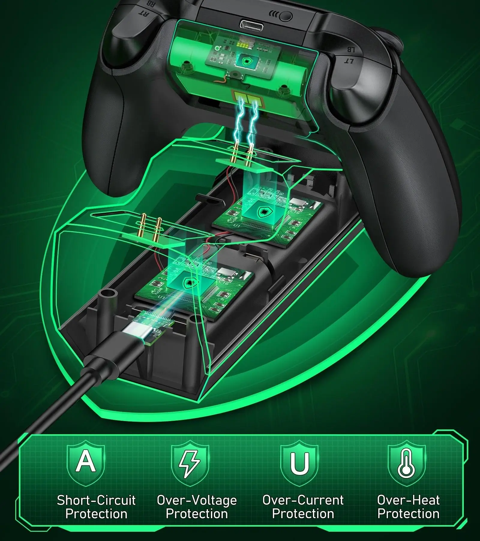 Chargeur et batteries pour Manettes Xbox X/S/Elite – Image 7