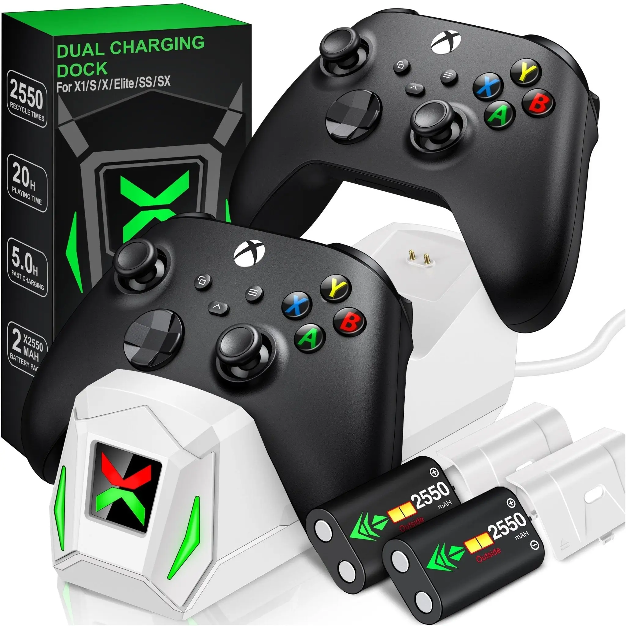 Chargeur et batteries pour Manettes Xbox X/S/Elite – Image 2