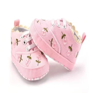 Chaussures brodée pour bébé fille