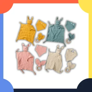 Doudou Lapin | Ensemble Réconfort Bébé 3 en 1