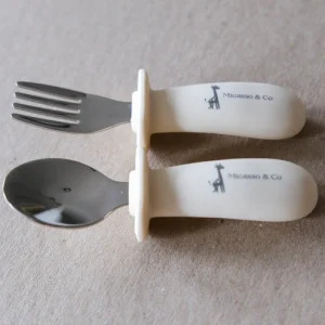Micasso & Co. - Ensemble de Cuillère et Fourchette - Blanc Crème||Micasso & Co. - Spoon and Fork Set - Cream