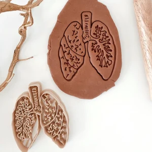 Earth & Bloom - Emporte-Pièce Bio - Poumons||Earth & Bloom - Bio Dough Cutter - Lungs