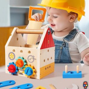 Jeu de construction en bois | Ma Boîte à Boulons