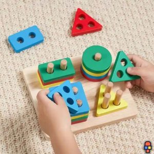 Jeu de construction en bois | Le Tri malin