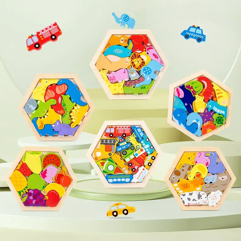 Jouet Puzzle Bois pour Bebe – Image 4