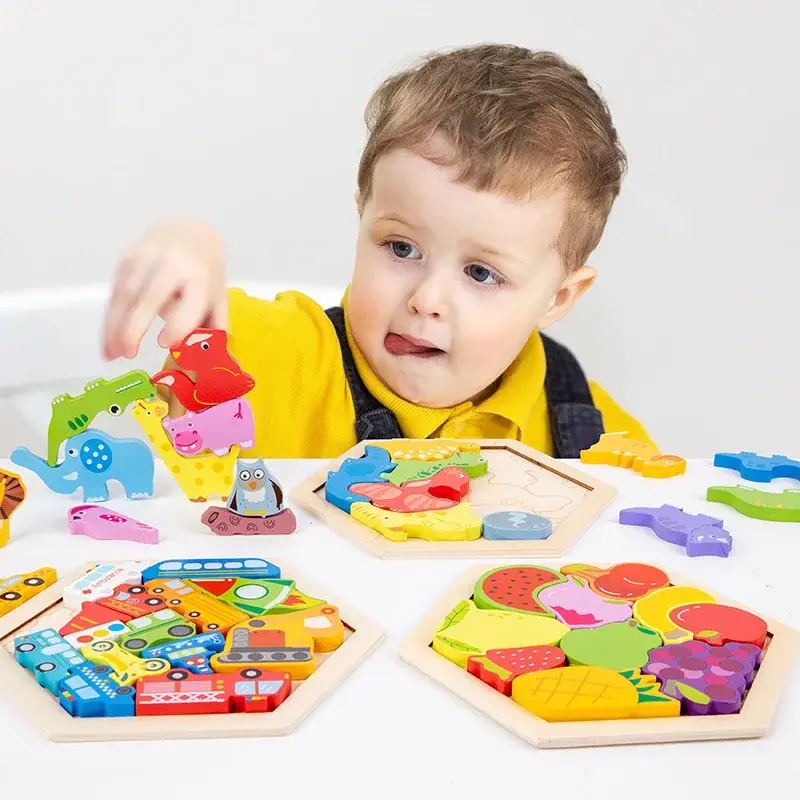 Jouet Puzzle Bois pour Bebe – Image 2