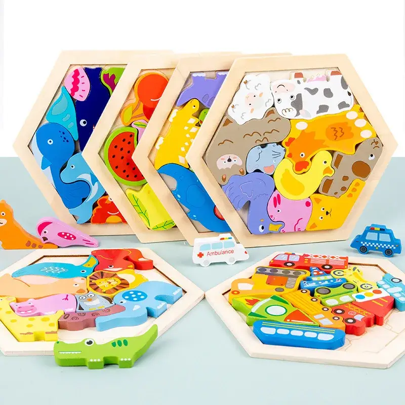 Jouet Puzzle Bois pour Bebe – Image 3