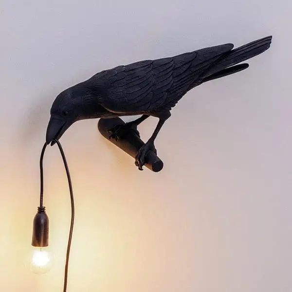 Lampe décoration Corbeau Halloween – Image 3