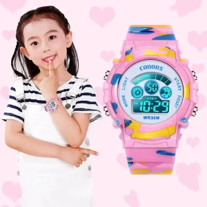 Montres numériques pour enfants LED