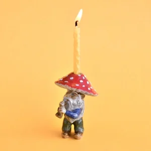 Camp Hollow - Porte Bougie d'Anniversaire - Gnome||Camp Hollow - Porcelain Cake Topper - Gnome