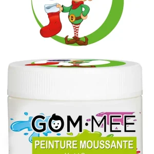 Gom-Mee -Peinture Moussante Scintillante Lutin Coquin - Verte||Gom-Mee -Sparkling Foaming Paint Santa Elf - Green