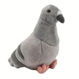 Peluche Pigeon Mignon Gris Bleu