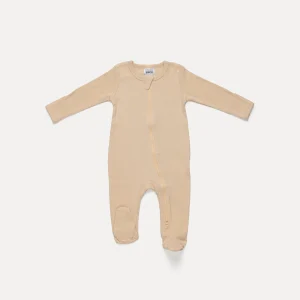 Pijeme - Pyjama à Pattes Coton Biologique Côtelé - Beige || Pijeme - Organic Cotton Comfort Sleep - Beige
