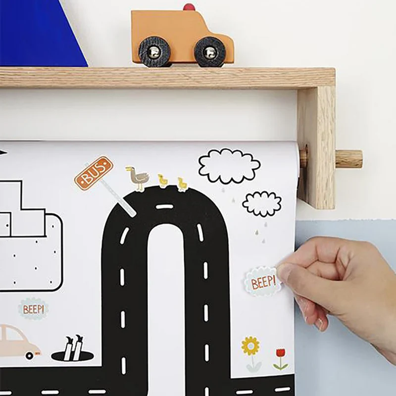 Olli Ella - Autocollants Playpa - La Route||Olli Ella - Playpa Stickers - Road – Image 2