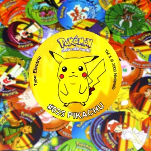 Pogs Tazos Pokemon Cartes rondes