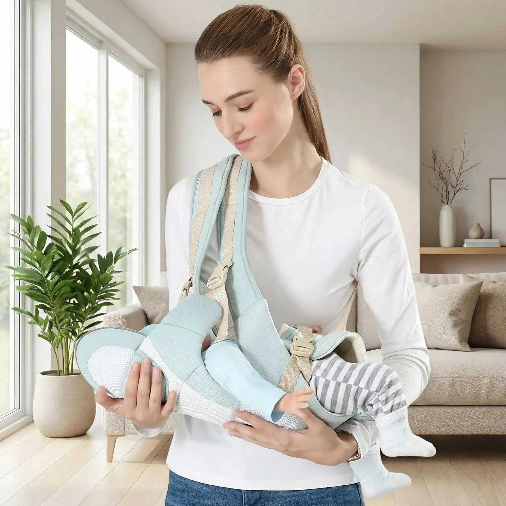Porte bébé | Azeekoom™ Pratique & Respirant – Image 5