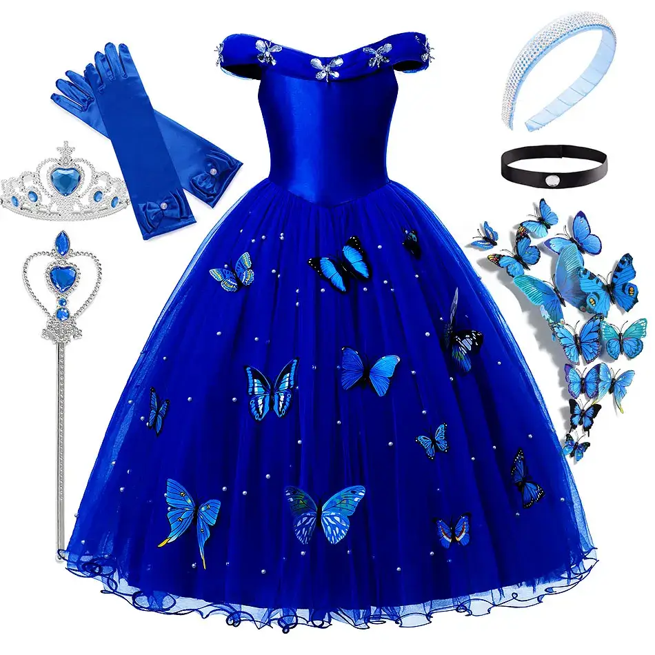 Robe de soirée bleue Enfant