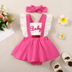 Robe rose Barbie été Bébé