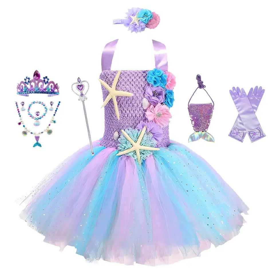 Robe Tutu Sirène Ariel Pastel
