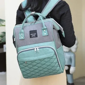 Sac à Langer | Multifonctions Gris et Vert