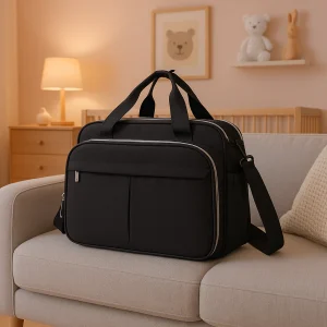 Sac à langer noir | noir ébène