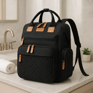 Sac à langer noir | etoile sombre