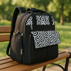 Sac à langer noir | noir et pratique