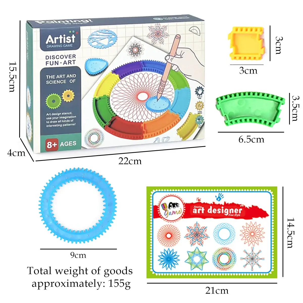 Spirographe Dessin géométrique Enfant – Image 9