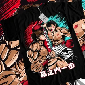 T-shirt Anime Ippo Vs Baki Boxing Gym