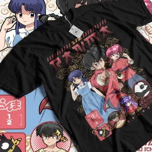 T-shirt Anime Ranma 1/2 Coton