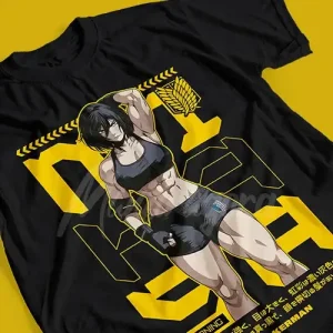 T-shirt Coton Anime Attaque des Titans Mme Ackerman