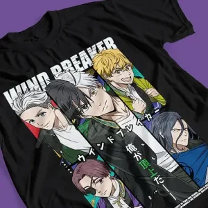 T-shirt Coton Anime Wind Breaker