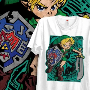 T-shirt Coton Jeune Link Zelda