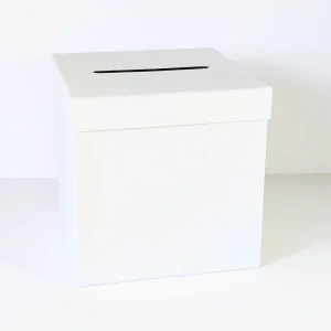 (LOT *12) Urne en carton blanc DIY | Urne mariage, baptême, communion, anniversaire, retraite